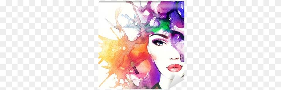 Abstract Watercolor Abstract Fashion Painting, Art, Modern Art, Purple, Baby Png Image