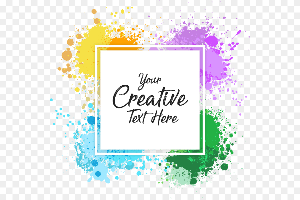 Abstract Watercolor Splash Frame Watercolor Splash Frame, Art, Graphics, Text Free Png Download