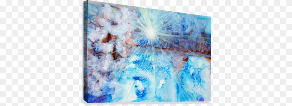 Abstract Watercolour Painting With A Starburst Canvas Supplier Generic Abstract Watercolour Painting With, Nature, Outdoors, Sky, Ice Free Transparent Png