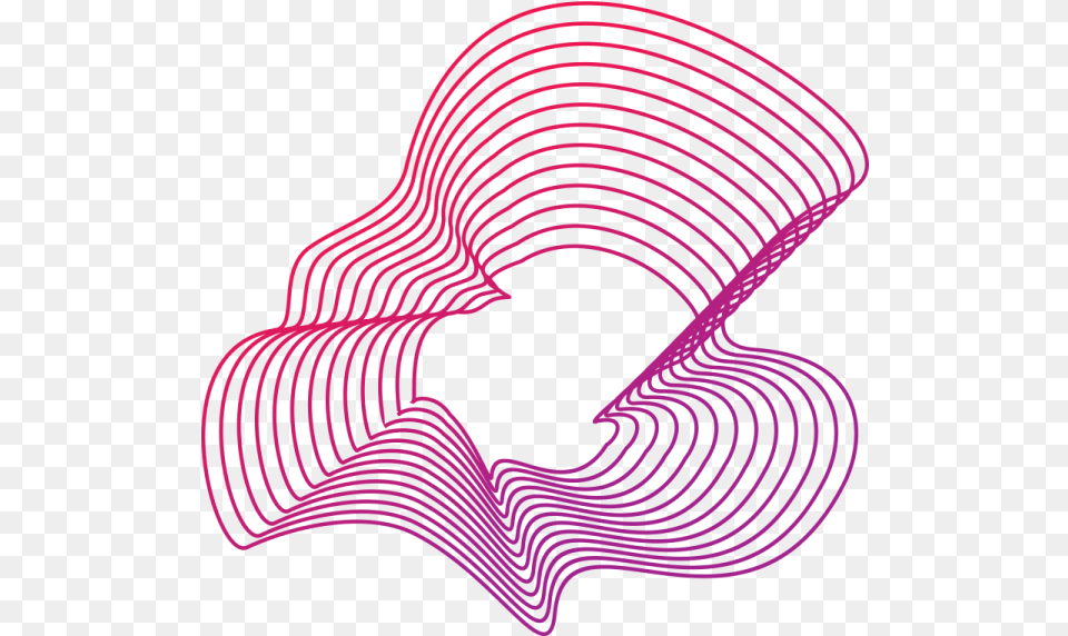 Abstract Wave Lines Illustration, Purple, Spiral, Pattern, Person Free Png Download