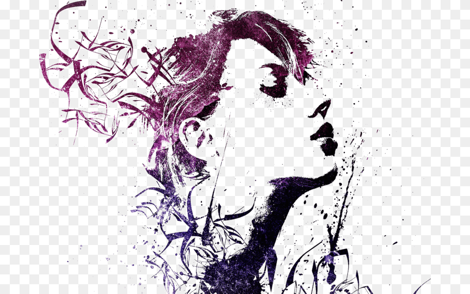 Abstract Woman Hd Image Alex Cherry, Art, Graphics, Purple, Person Free Png