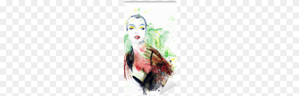 Abstract Woman Portrait Canvas Print, Art, Modern Art, Painting, Graphics Free Png