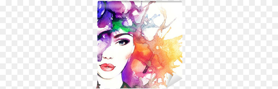 Abstract Woman Transparent Abstract Water Color Art, Modern Art, Person, Adult, Female Free Png Download
