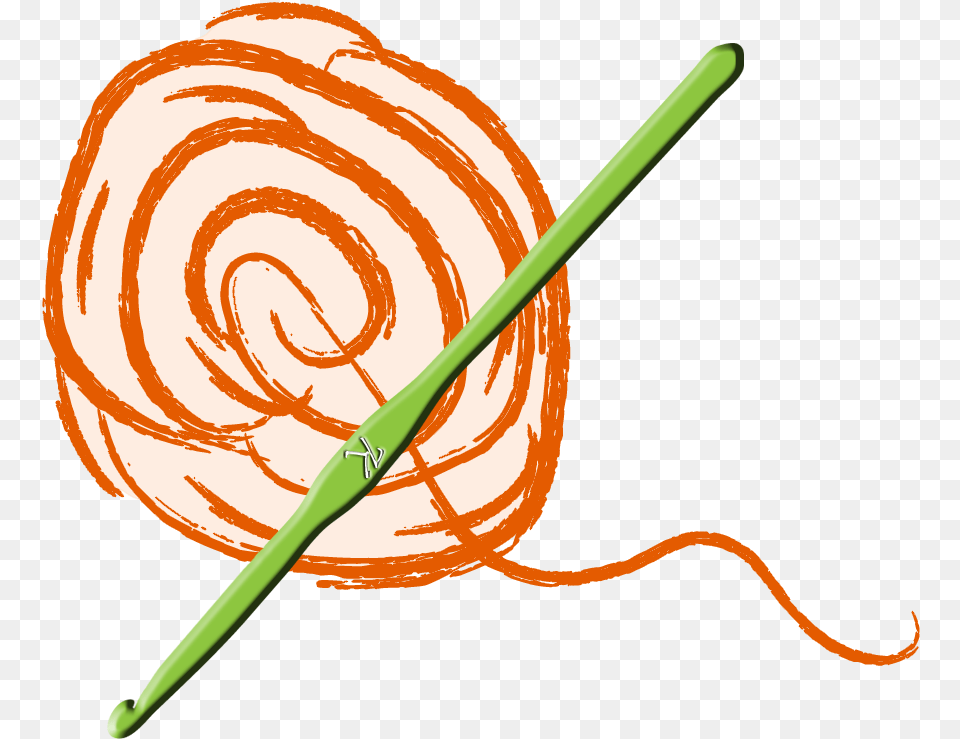 Abstract Yarn And Crochet Needle Crochet Hook, Food, Sweets, Smoke Pipe Free Transparent Png