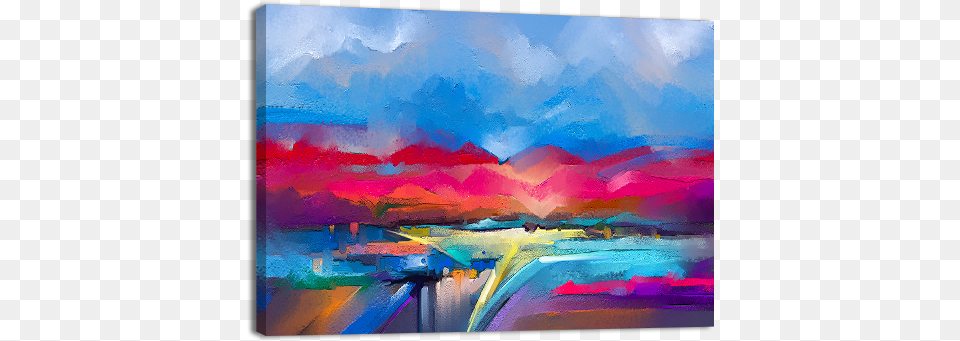 Abstraction Landscape Oil Painting, Art, Canvas, Modern Art Free Transparent Png