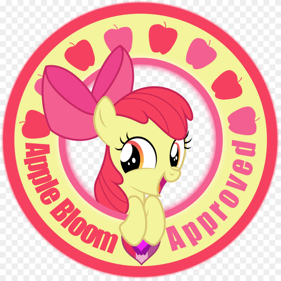 Absurd Res Adorabloom Apple Bloom Approved Circle Little Pony Cute Circle Background, Cartoon Free Png