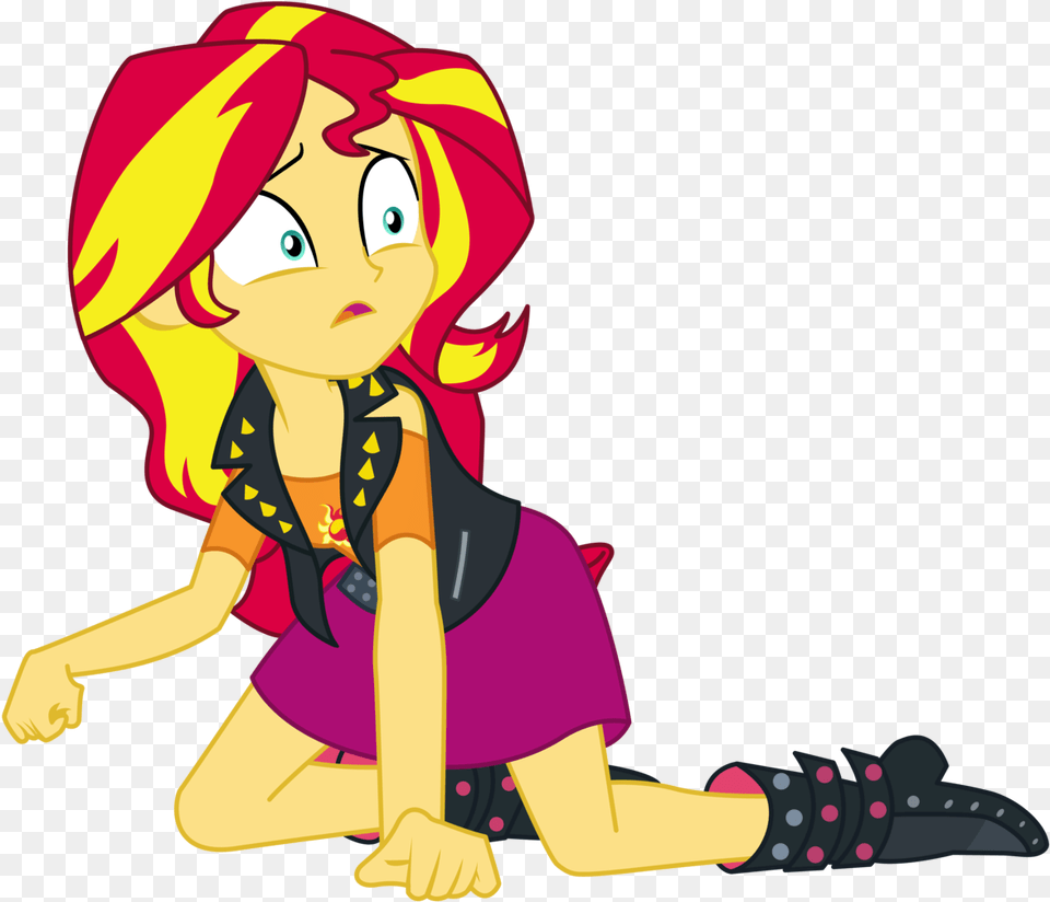 Absurd Res Amnesia Artist My Little Pony Equestria Girls Sunset Shimmer Gif, Book, Comics, Publication, Baby Free Png