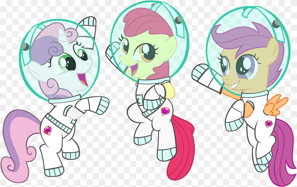 Absurd Res Apple Bloom Artistironm17 Astronaut Cutie Mark Crusaders Vector, Book, Comics, Publication, Baby Free Transparent Png