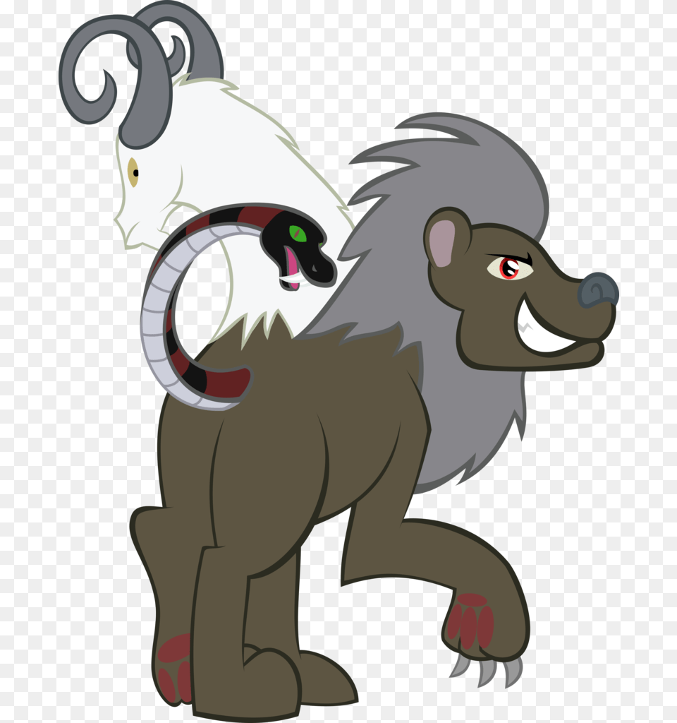 Absurd Res Artifact Artist Chimera Mlp, Animal, Mammal, Monkey, Wildlife Free Png