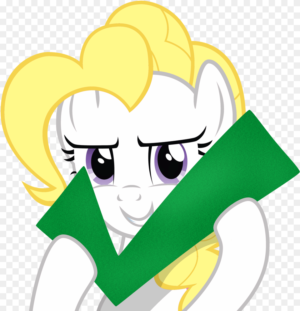 Absurd Res Artist Green Check Mark Mlp, Baby, Person, Face, Head Free Png Download