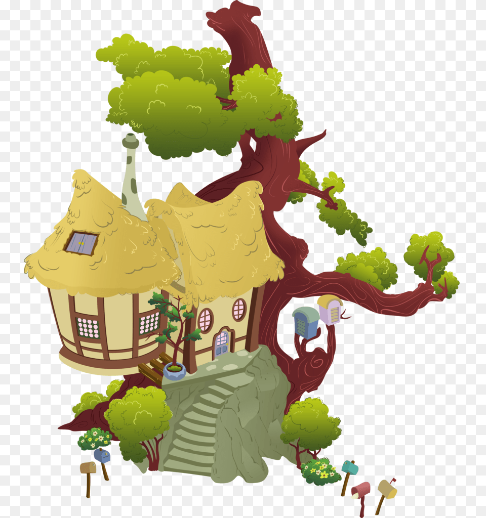 Absurd Res Artist Moongazeponies Building Derpy Tree House Background Clipart, Architecture, Outdoors, Neighborhood, Nature Free Png