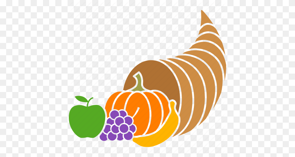 Abundance Basket Cornucopia Harvest Horn Plenty Thanksgiving, Food, Fruit, Plant, Produce Free Png