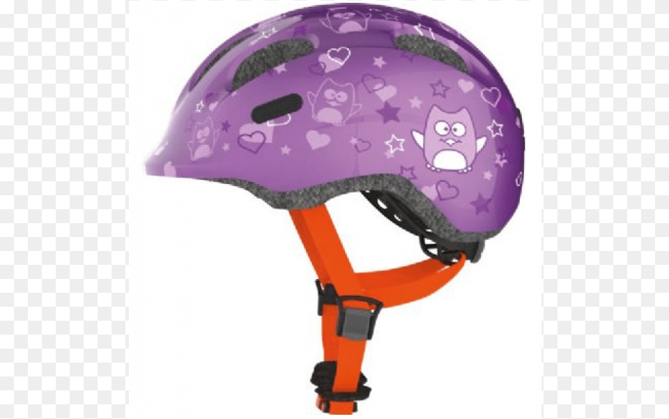 Abus Smiley Hjelm Purple Star Abus Kinder Fahrradhelm, Clothing, Crash Helmet, Hardhat, Helmet Free Transparent Png