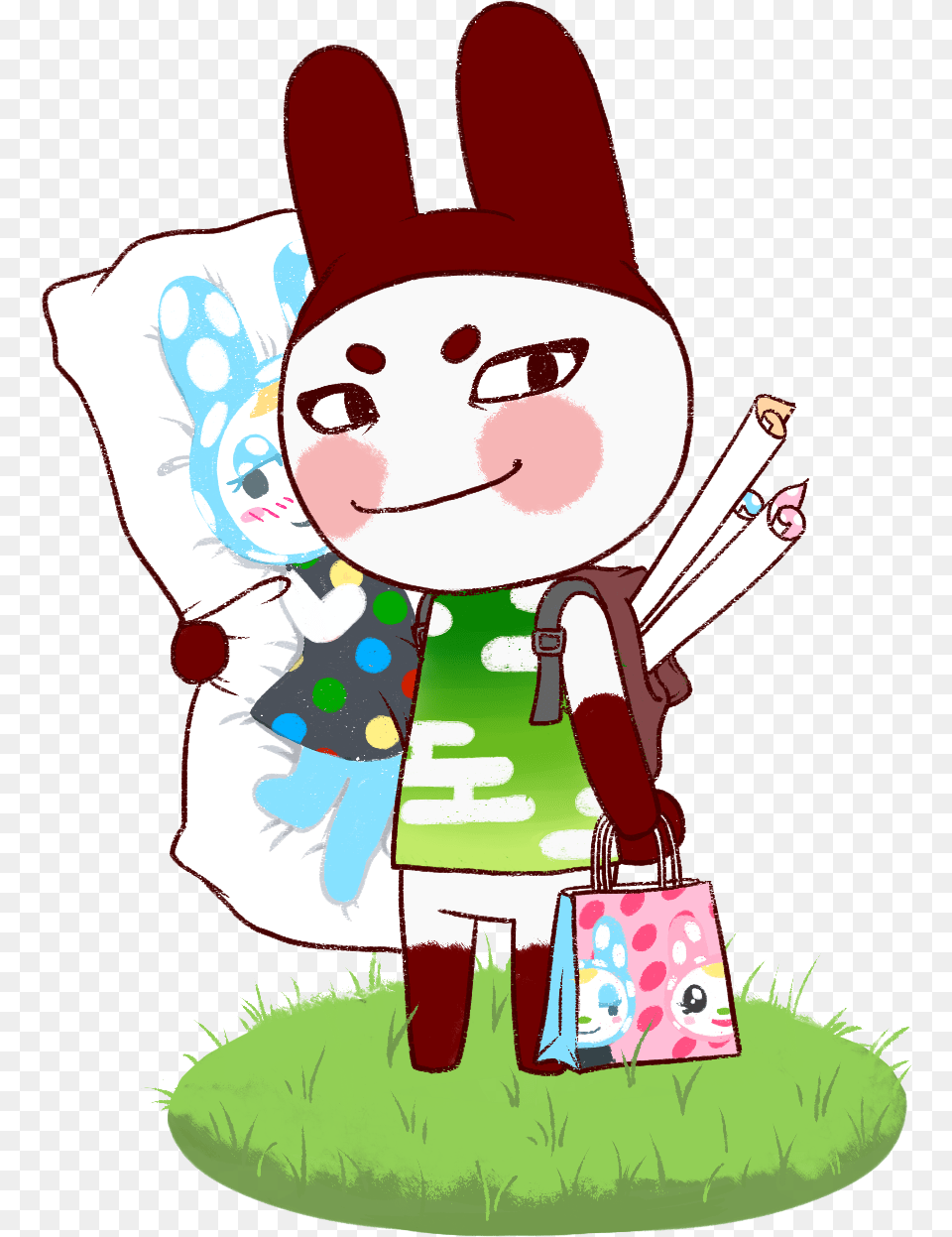 Ac Collab Genji Animal Crossing, Bag, Accessories, Handbag, Snowman Png Image