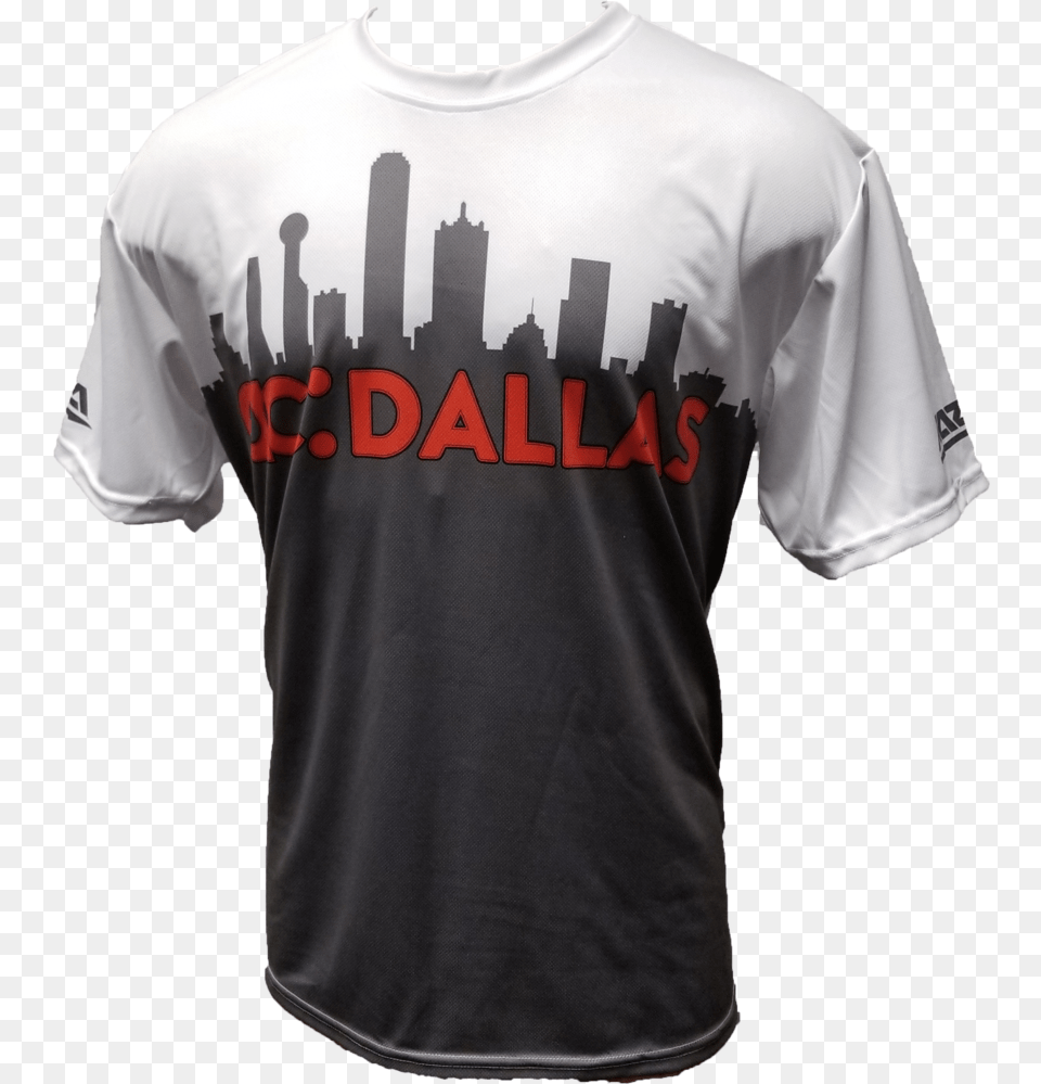 Ac Dallas City Skyline Tech Shirt Active Shirt, Clothing, T-shirt, Jersey Free Transparent Png