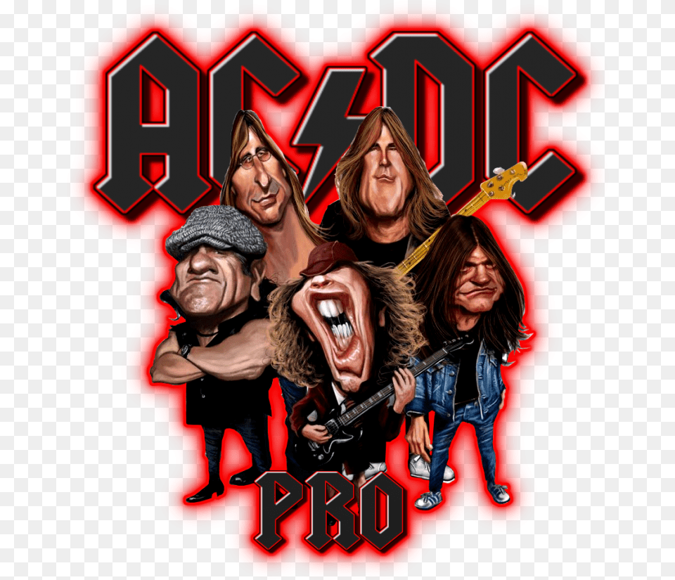 Ac Dc Caricature, Adult, Person, Woman, Female Png Image