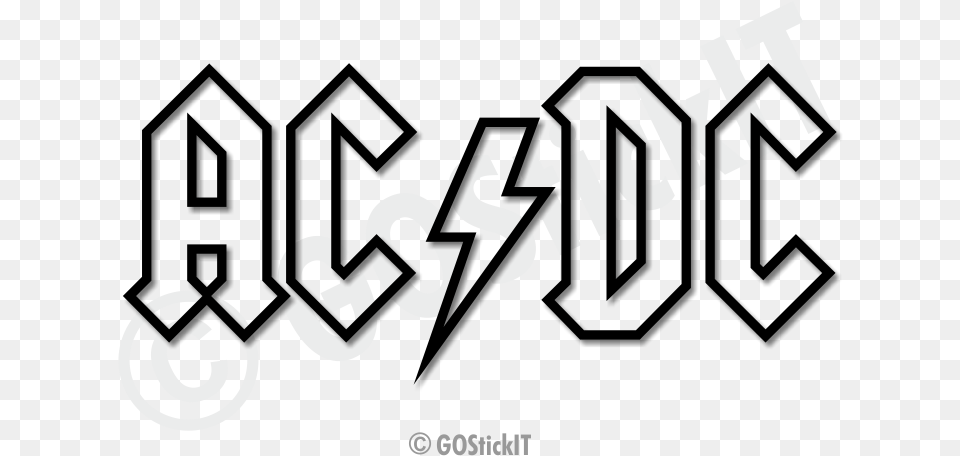 Ac Dc Coloring Pages Ac Dc Logo White, Text, Wheel, Smoke Pipe, Machine Free Png Download