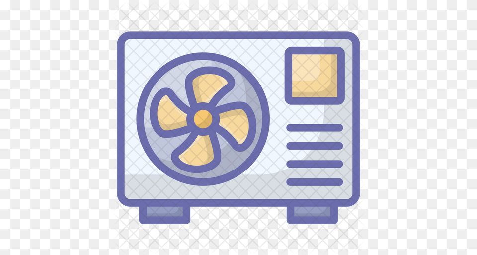 Ac Fan Icon Illustration, Device, Machine, Wheel Png Image