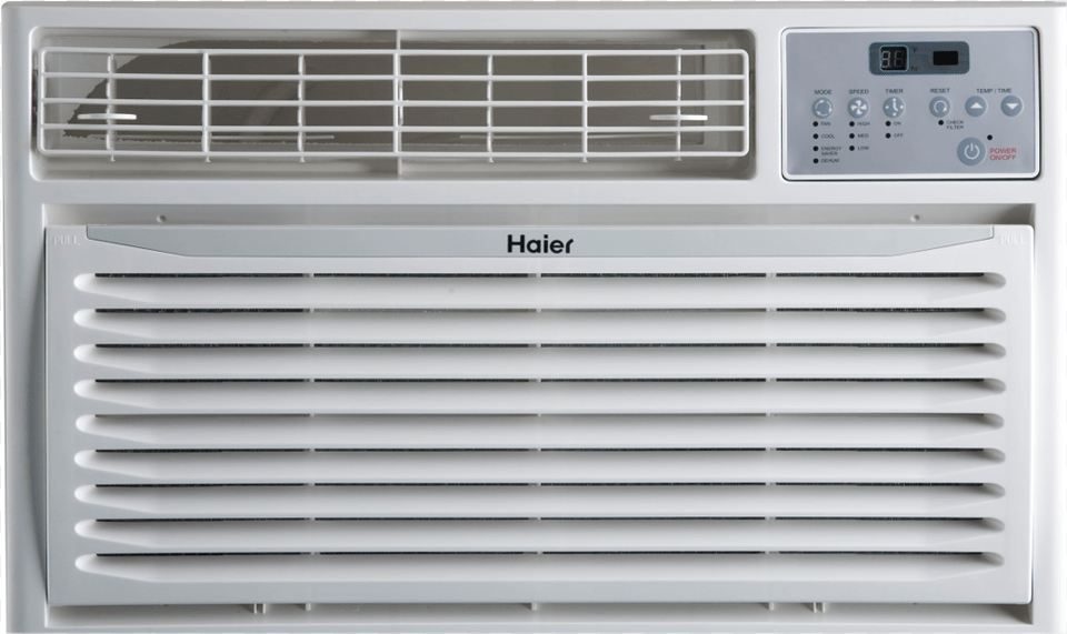 Ac Haier 10 000 Btu Window, Appliance, Device, Electrical Device, Air Conditioner Png Image