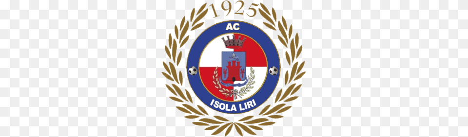 Ac Isola Liri Logo, Emblem, Symbol, Badge, Ball Png Image