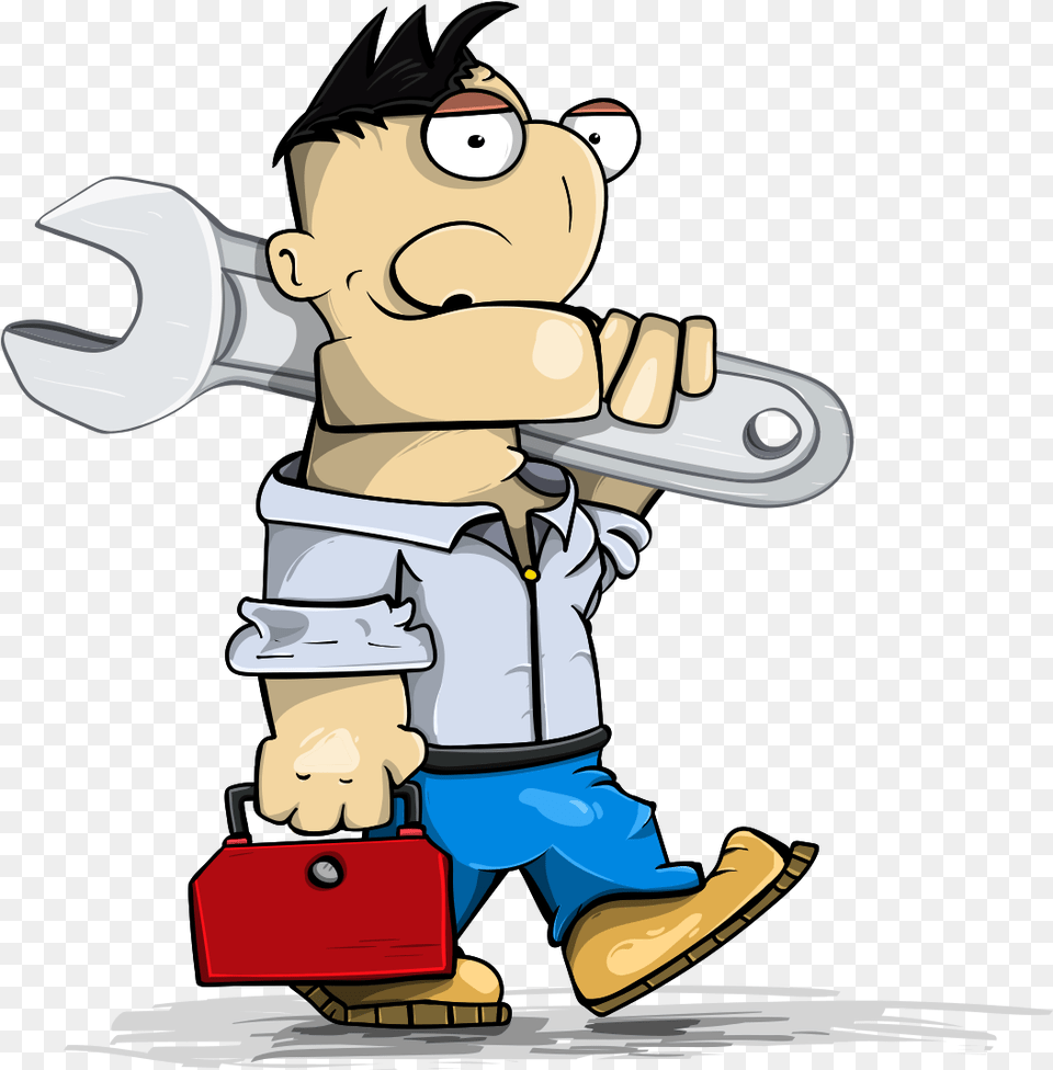 Ac Repair Worker Cartoon Foreman, Baby, Person, Face, Head Free Png