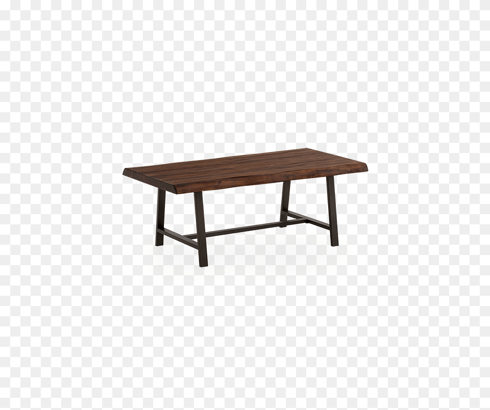 Acacia And Metal Coffee Table, Coffee Table, Dining Table, Furniture, Bench Free Png