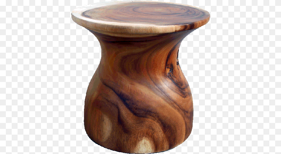 Acacia Mushroom Stool Stool, Coffee Table, Furniture, Jar, Pottery Free Png