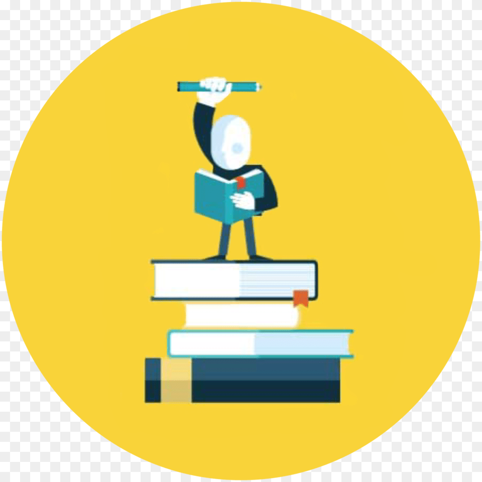Academic Confidence Icon Cartoon, Person, Publication, Book, Light Png