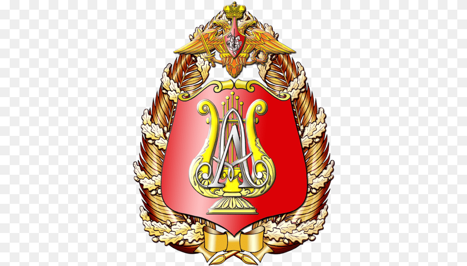 Academic Song And Dance Ensemble Of The Russian Army Alexandrov Ensemble Logo, Badge, Emblem, Symbol, Birthday Cake Png