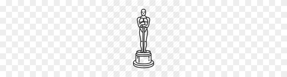 Academy Award Oscar Trophy Clipart, Adult, Male, Man, Person Free Png