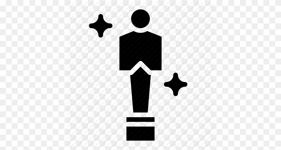 Academy Award Oscar Trophy Icon, People, Person Png Image