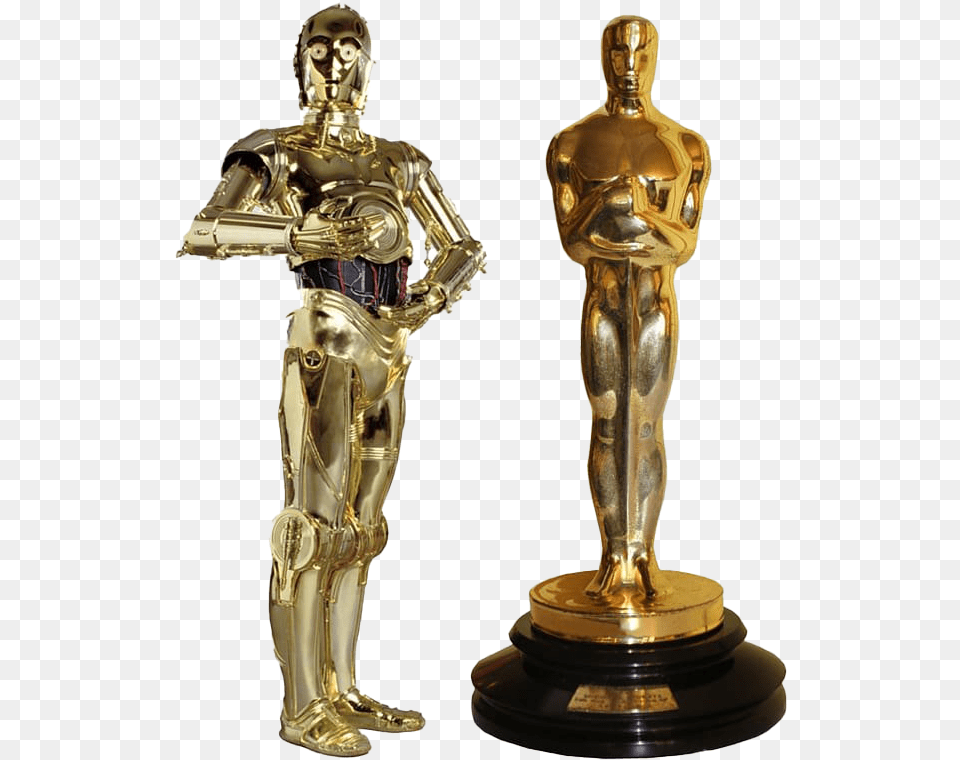Academy Award Statue Image Gold Guy From Star Wars, Person, Adult, Male, Man Free Png