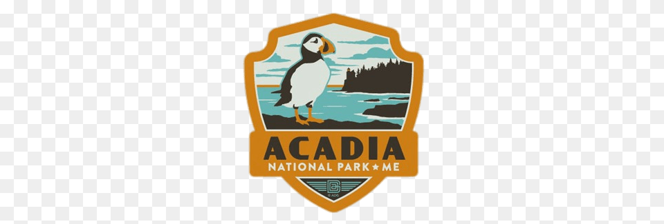 Acadia National Park Emblem, Animal, Bird, Logo, Penguin Free Transparent Png