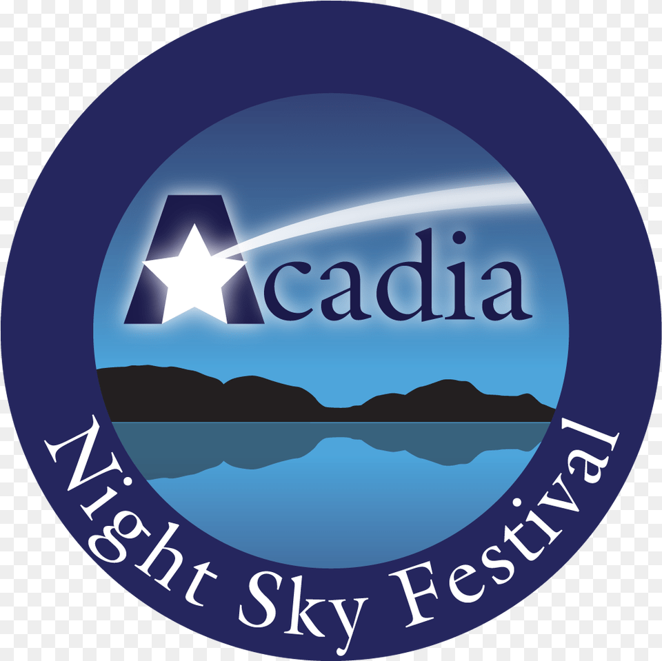 Acadia Night Sky Festival Harvey Christmas Present, Badge, Logo, Symbol, Disk Free Png