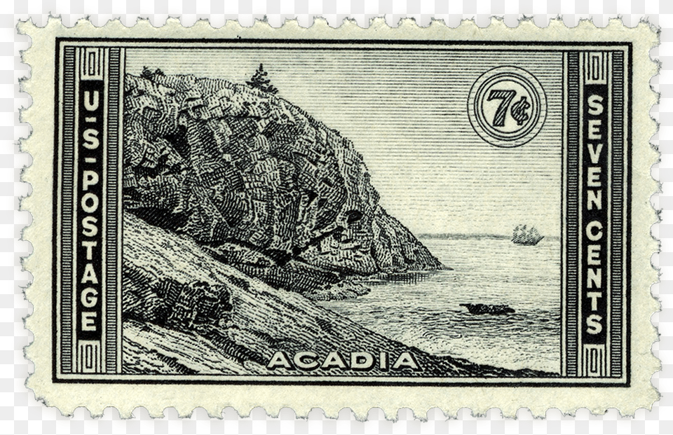 Acadia Stamp National Parks Collector Stamps, Postage Stamp Free Png