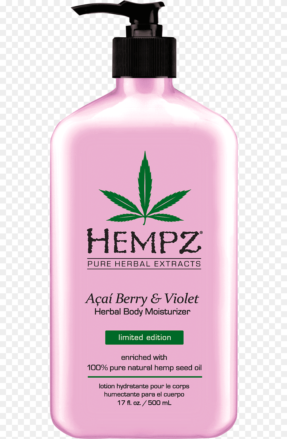 Acai Berry And Violet Moisturizer Hempz Lotion Age Defying, Bottle, Herbal, Herbs, Plant Free Transparent Png