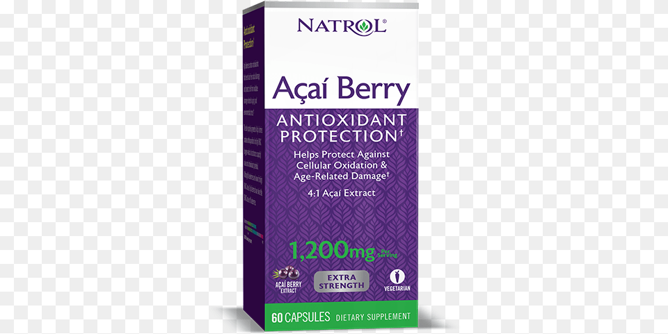 Acai Berry Natrol Alpha Lipoic Acid 300 Mg 50 Capsules, Herbal, Herbs, Plant, Food Png