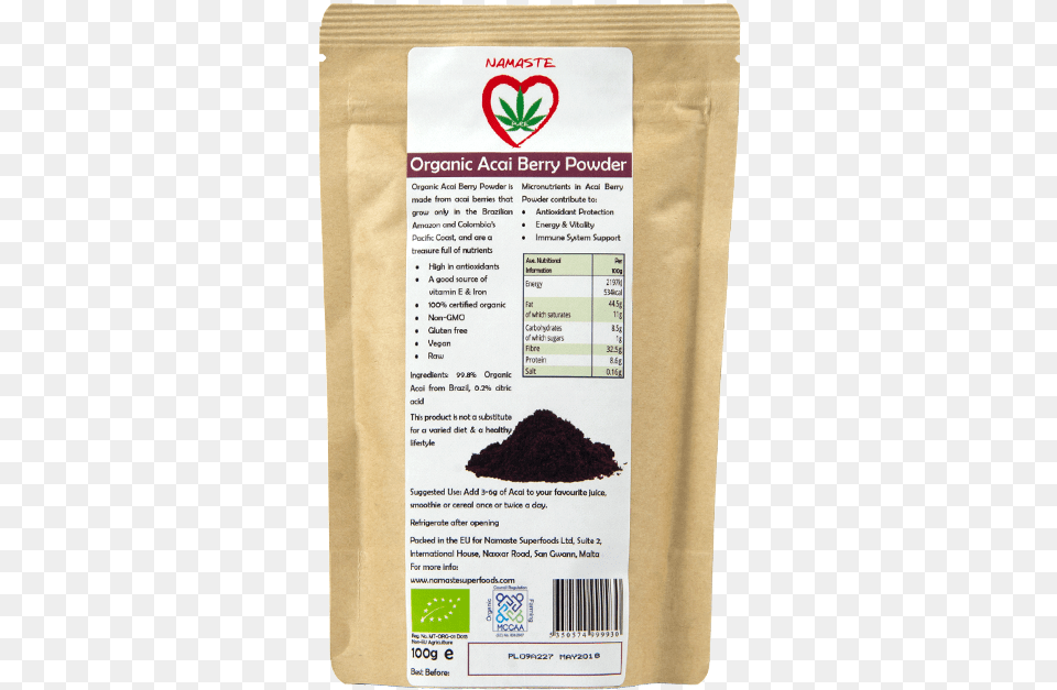 Acai Berry Powder Superfood, Book, Publication, Soil, Text Free Png Download