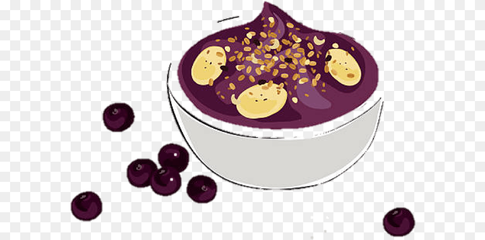 Acai Bowl Vector Acai Bowl Clip Art, Meal, Food, Purple, Dish Png