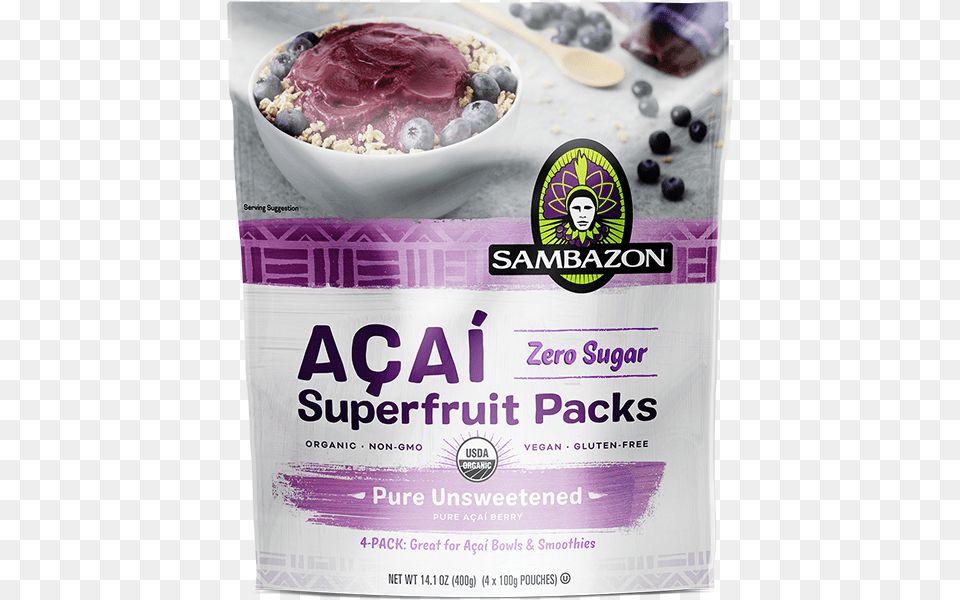 Acai Superfruit Packs, Advertisement, Berry, Blueberry, Plant Free Png