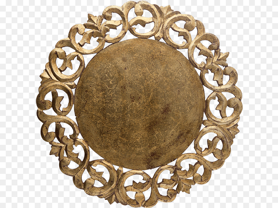 Acanthus Gold Theoni Collection Mirror, Bronze, Accessories, Jewelry, Ammunition Free Png Download