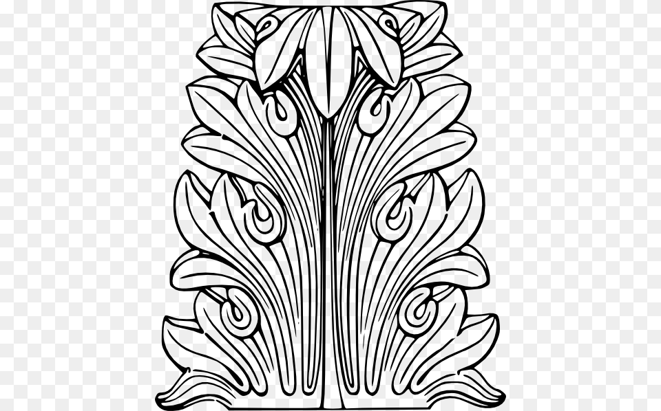 Acanthus Vector, Art, Floral Design, Graphics, Pattern Png Image