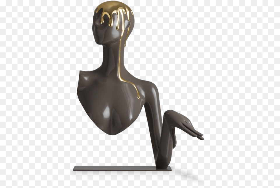 Acc Buste03 Golddrip Bronze Sculpture, Alien, Smoke Pipe Free Png Download