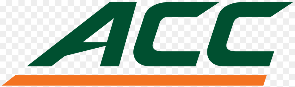 Acc Logo In Miami Colors, Green, Text Free Png