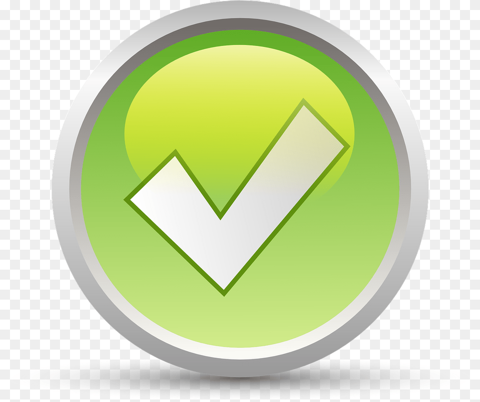 Accept Yes Checkmark Check Mark Button, Green, Logo, Ball, Sport Free Png Download