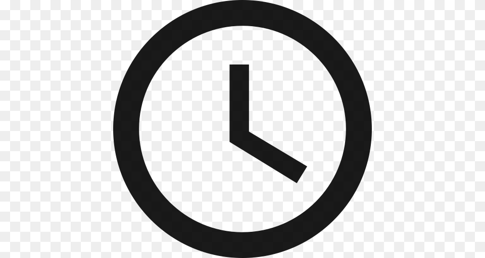 Access Clock Time Icon, Gray Png