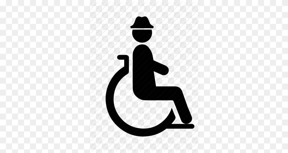 Accessibility Disabled Elderly Nursing Home Old Man Senior, Silhouette Free Png