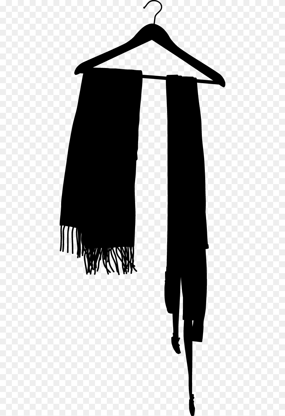 Accessories Bathrobe Black Blouse Boot Bra Clothes Silhouette, People, Person, Clothing, Coat Free Transparent Png