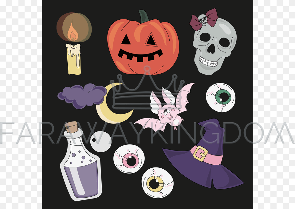 Accessories Halloween Mystic Party Vector Illustration Illustration, Festival, Baby, Person Png
