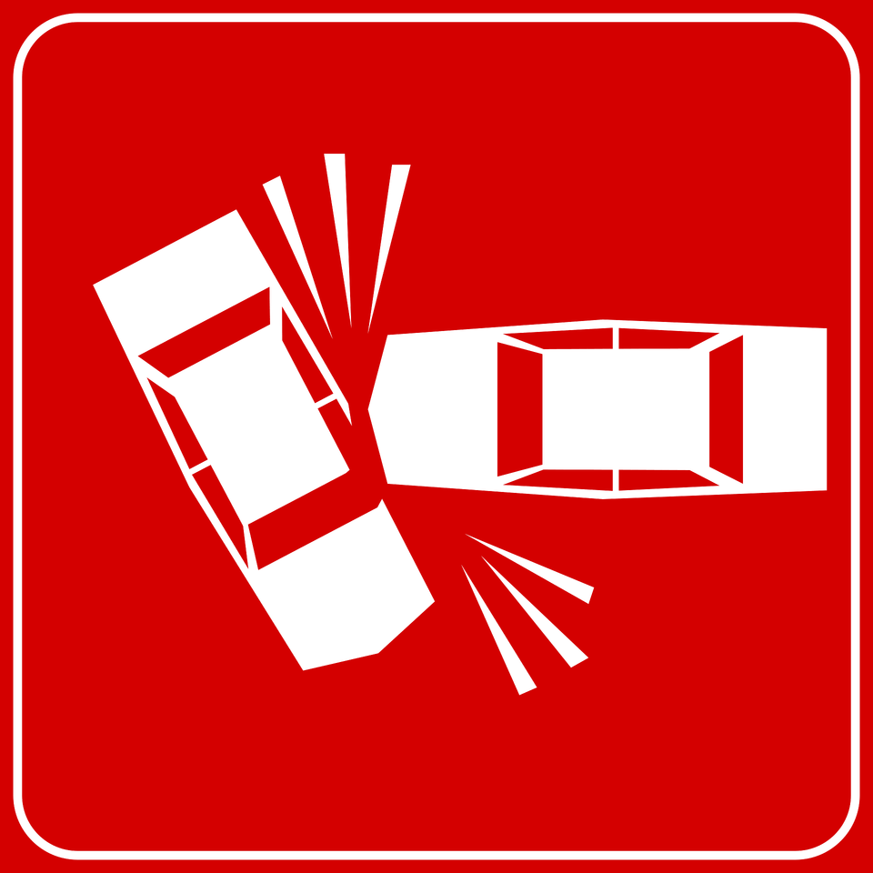 Accident Area Accident Ahead Sign In Italy Clipart, First Aid, Whistle Free Png Download